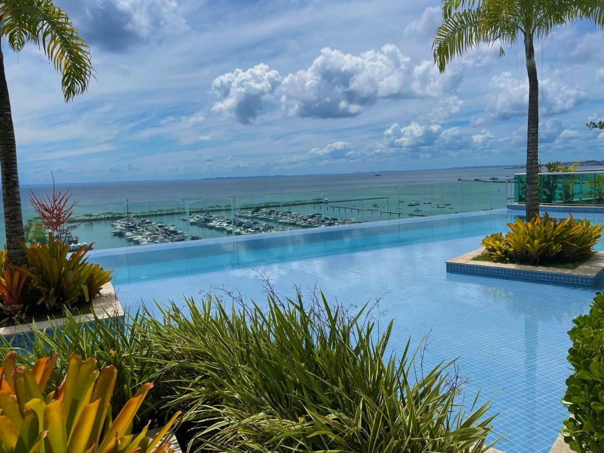 Cloc Marina Vista Mar P/ A Baia De Todos Os Santos Daire Salvador da Bahia Dış mekan fotoğraf