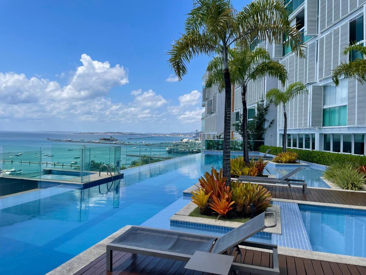 Cloc Marina Vista Mar P/ A Baia De Todos Os Santos Daire Salvador da Bahia Dış mekan fotoğraf