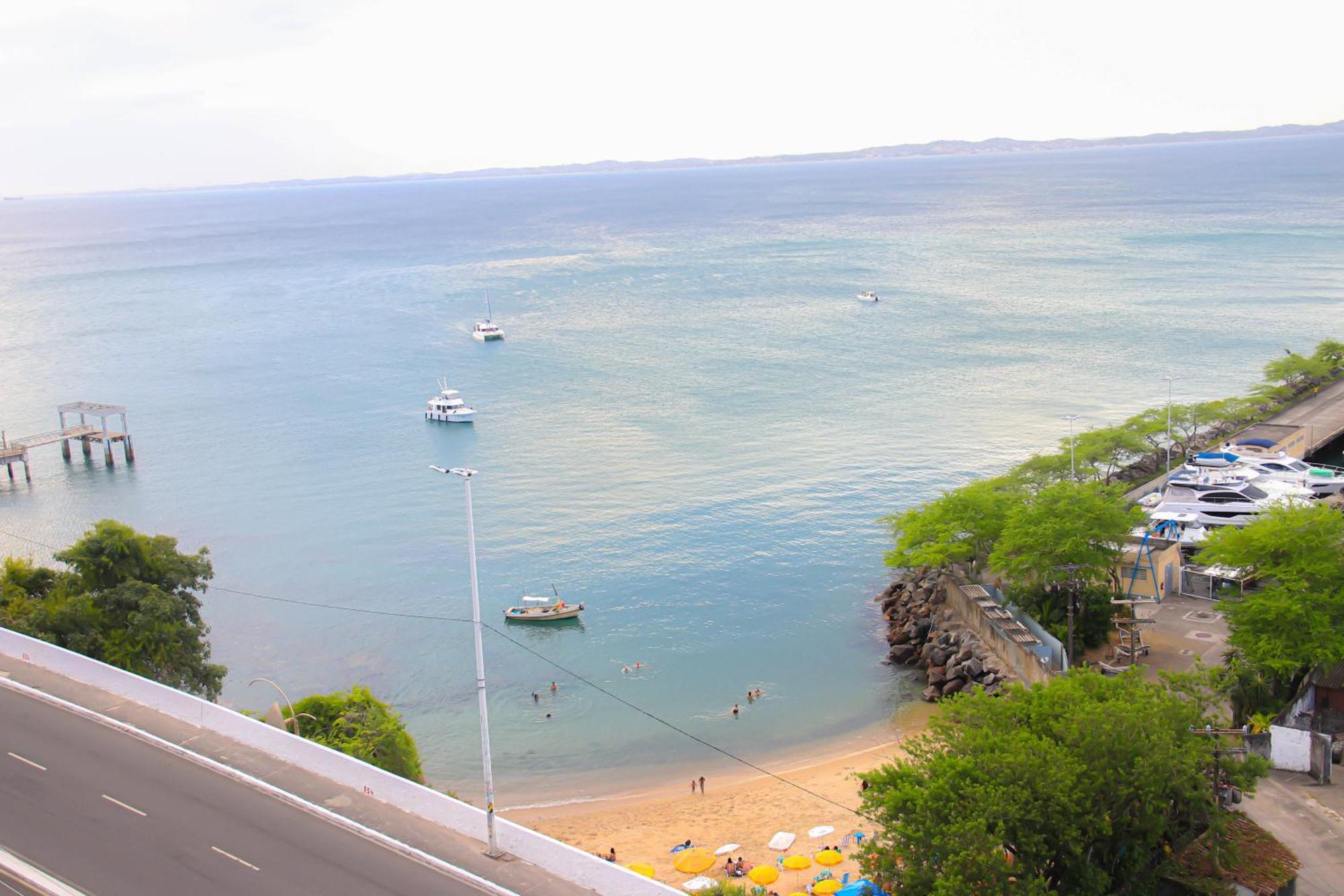 Cloc Marina Vista Mar P/ A Baia De Todos Os Santos Daire Salvador da Bahia Dış mekan fotoğraf