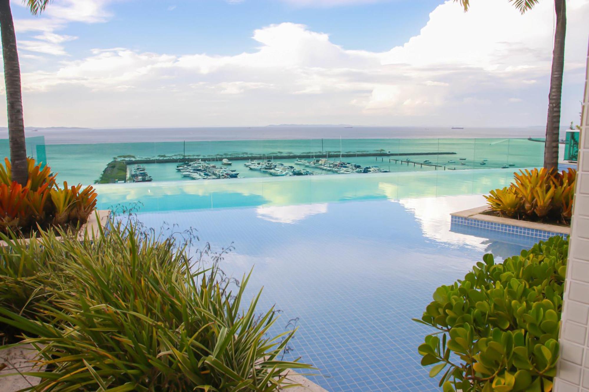 Cloc Marina Vista Mar P/ A Baia De Todos Os Santos Daire Salvador da Bahia Dış mekan fotoğraf