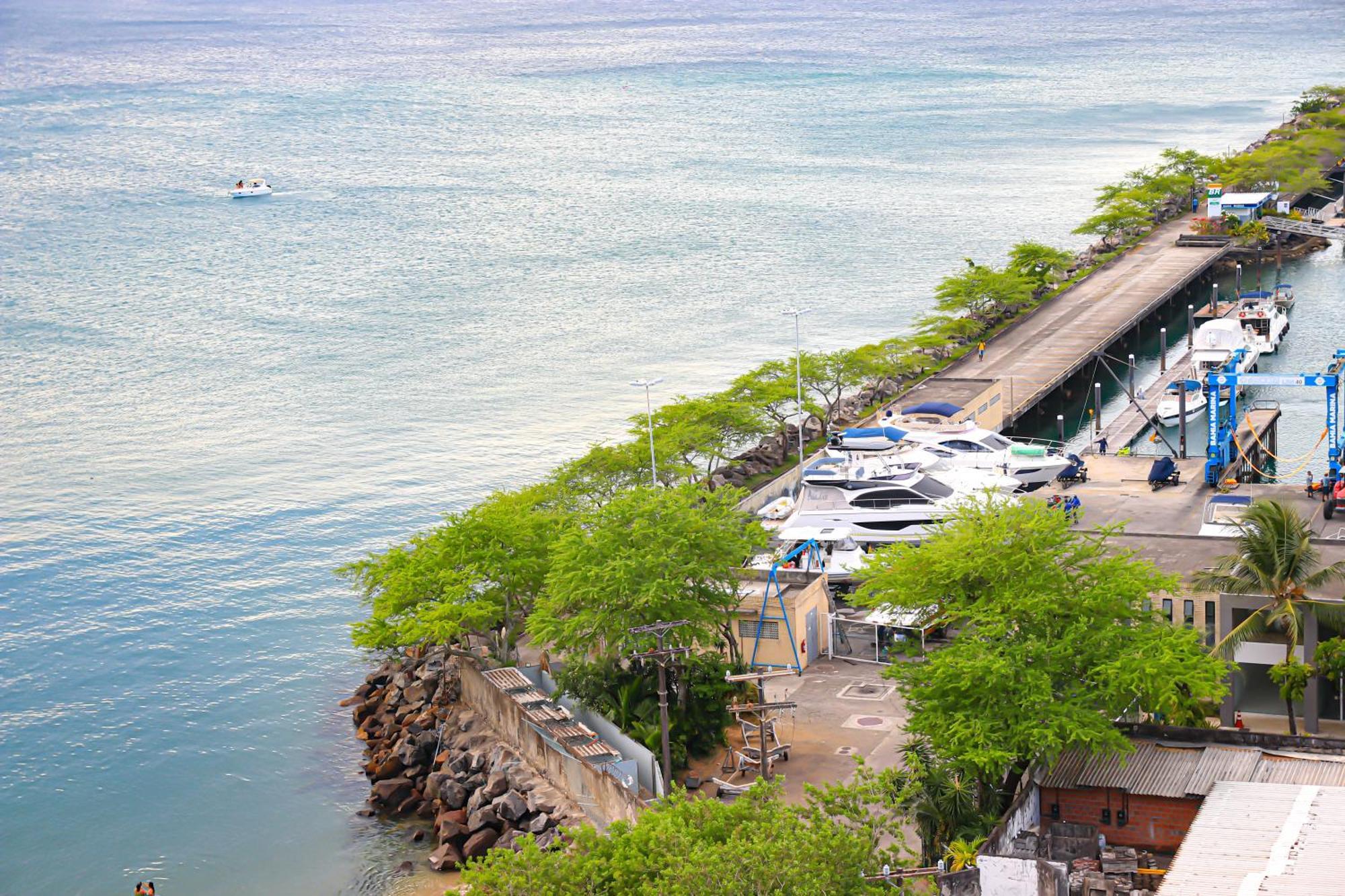 Cloc Marina Vista Mar P/ A Baia De Todos Os Santos Daire Salvador da Bahia Dış mekan fotoğraf